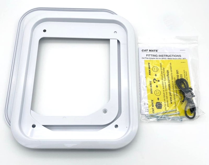 Cat Mate Cat Flap Adapter Kit for UPVC/Metal Doors (387) - Compatible with The 360 Door for Easy Installation, White - Image 2