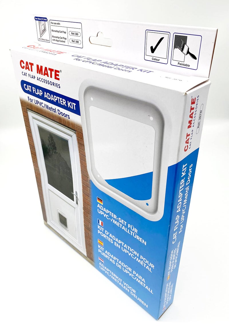 Cat Mate Cat Flap Adapter Kit for UPVC/Metal Doors (387) - Compatible with The 360 Door for Easy Installation, White - Image 3