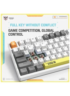 onikuma Upgrade G58 – 75% Mechanical Gaming Keyboard – Compact 82 Keys – Wired Blue Switch – Rainbow LED Backlit – USB for PC/Laptop/Mac – Mixed Color Keycaps  - Image 3
