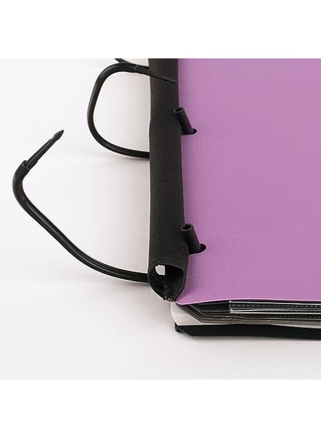 Five Star Flex Refillable Notebook Plus Study App College Ruled Paper 1 1 2 Inch Techlock Rings Pockets Tabs And Dividers 300 Sheet Capacity Purple 29324Ab6 - Image 4