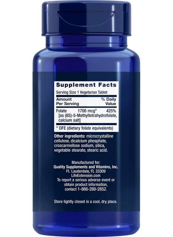 Life Extension حمض الفوليك المحسن 1700 ميكروغرام DFE 100 قرص نباتي (عبوة من 3) - Image 3