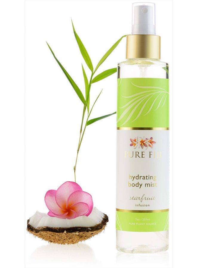 Pure Fiji Hydrating Dry Body Mist Oil - Moisturizing Body Spray -Essential Natural Oil- Hair and Body Oil with Vitamin E, Starfruit, 3 Ounce - Image 1