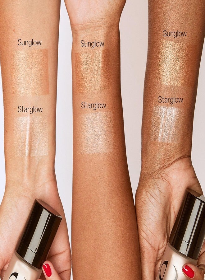 Saie Glowy Super Gel Lightweight Illuminator - Travel Size Luminizer and Makeup Primer for Glowing Skin - Enriched with Vitamin C + Hydrating Squalane Oil - Warmglow (0.5 oz) - Image 4