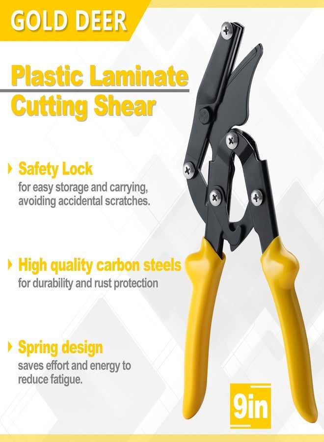 GOLD DEER Plastic Laminate Cutting Shear With Safety Lock Straight Cut Tool Laminate Cutter Hand Tools for Cutting Cabinet Trim Veneer - Image 5