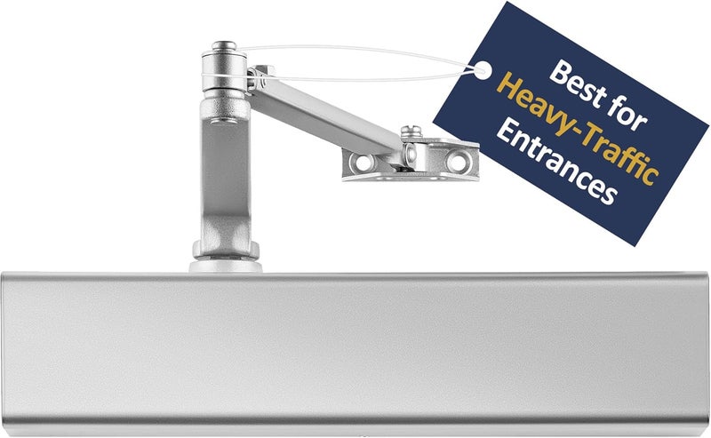 LAWRENCE Heavy Duty Door Closer Commercial Grade 1 - Adjustable 6-Speed Delayed-Action Door Control with 3 Pistons – Flexible Installation with Included Hardware - Embassy Series LH816 - Image 1