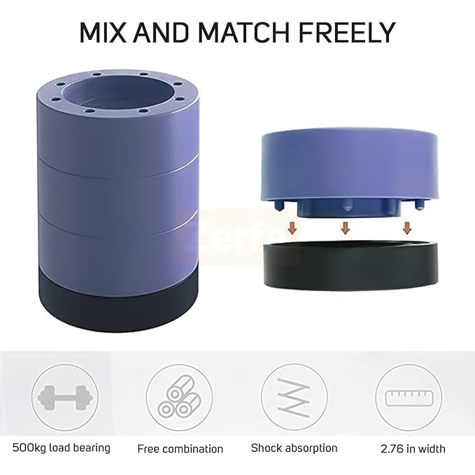 4 Pices Multi-Purpose Anti Vibration Pads for Washing Machine Feet with Tank Tread Grip for Washer and Dryer, Protects Laundry Room Floor for Home Appliances | Shock Absorber Noise Cancelling  - Image 5