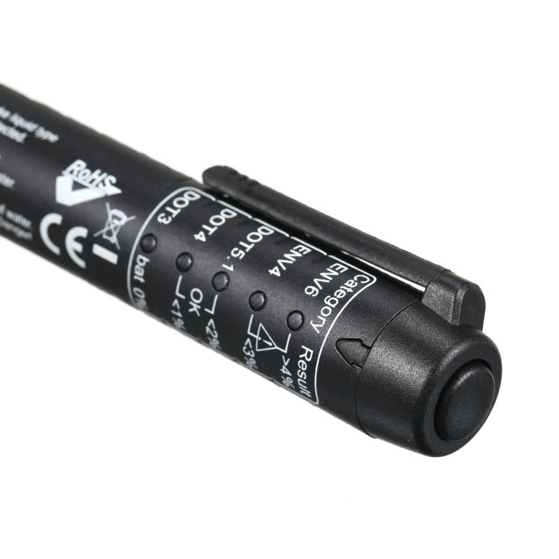 Brake Fluid Tester Pen Black: 5 LED Indicator - Easy To Use Brake Fluid Analyzer for Automotive Repair Shops, Professional Servicing - Image 5