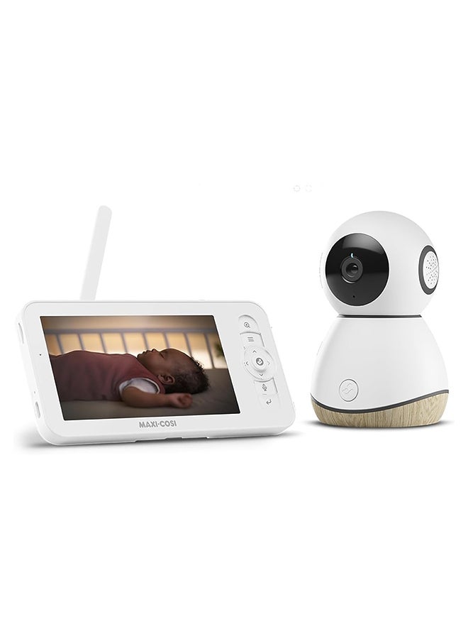Maxi-Cosi See Baby Monitor Pro with CryAssist AI Cry Translation, PTZ Technology, 2K HD Camera, Wireless, White - Image 1