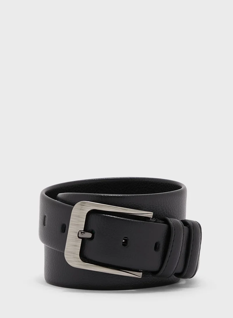Robert Wood Faux Leather Formal Belt