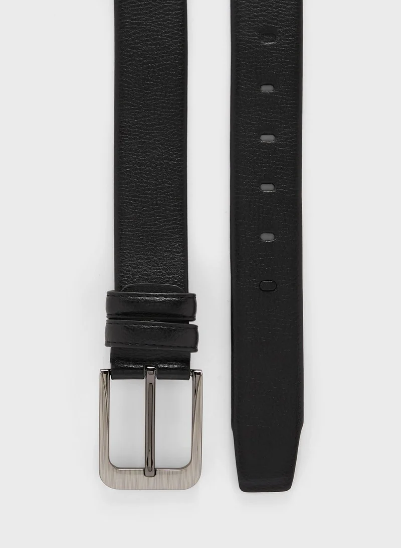 Robert Wood Faux Leather Formal Belt