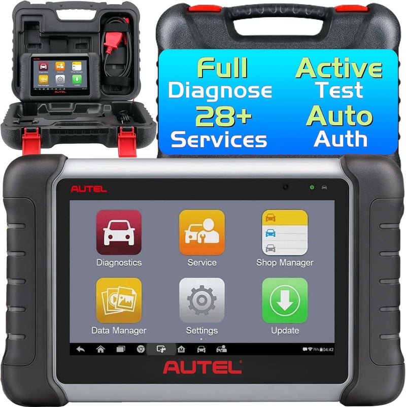 Autel OBD2 Scanner MaxiCOM MK808Z Automotive Diagnostic Tool Same as MK808S MX808S Android 11 BiDirectional Tests as MK900 MX900 28 Services Injector Coding AllSystem Scan FCA AutoAuth