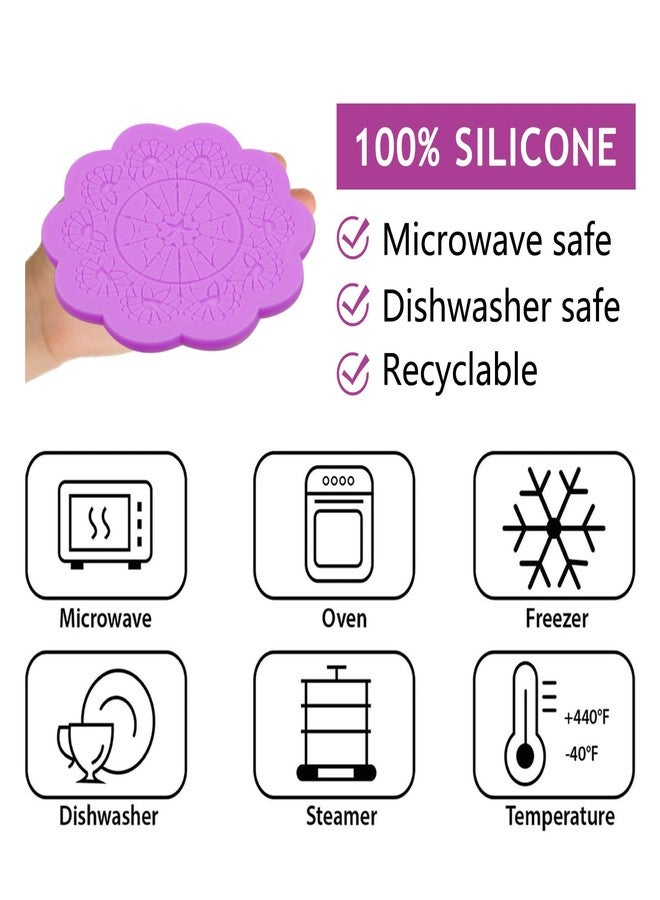 acvcatto Lace Cake Silicone Molds Lace Molds for Cake Decorating Lace Mold Mat for Cupcake Topper Candy Sugar Craft Gum Paste Clay Resin Set Of 6 - Image 5