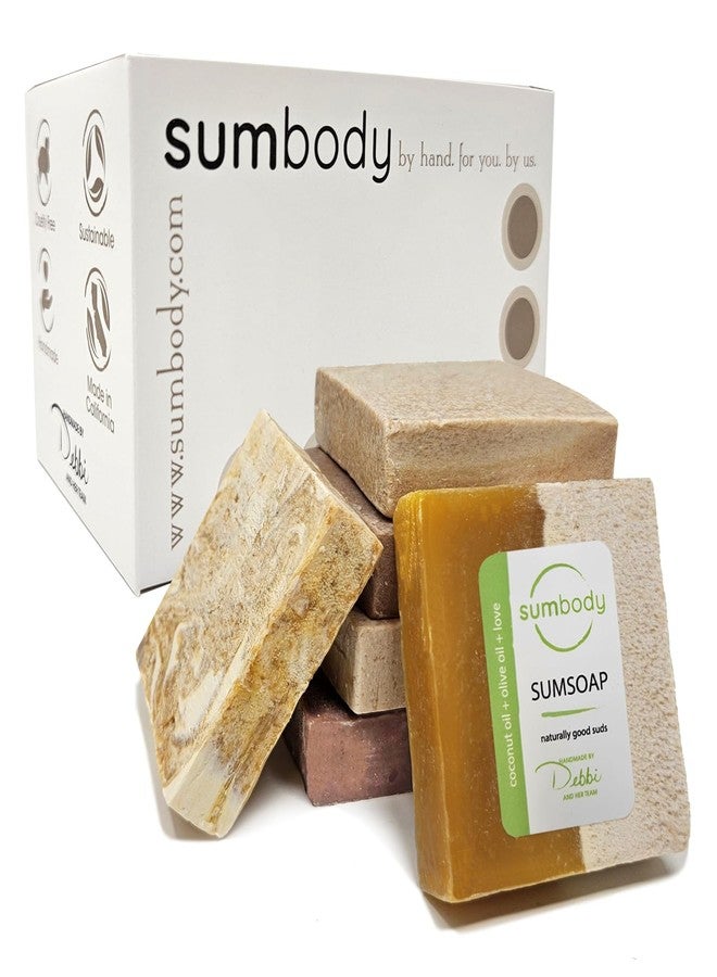 Sumbody USA Handmade Soap Bar - (6pk) Rich Hydration Bath Bars Dry & Sensitive Skin, Moisturizing Bar Soap Face Hands Body Bath Gift Set Men & Women - Image 1