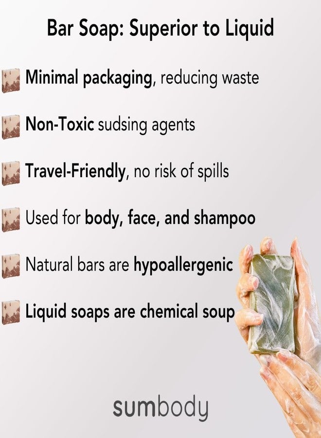 Sumbody USA Handmade Soap Bar - (6pk) Rich Hydration Bath Bars Dry & Sensitive Skin, Moisturizing Bar Soap Face Hands Body Bath Gift Set Men & Women - Image 4