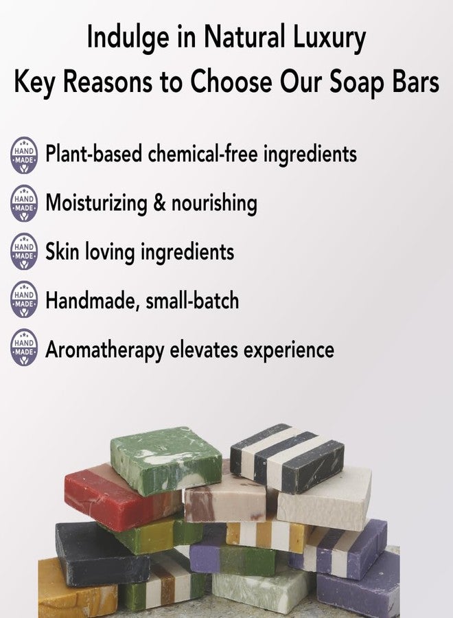 Sumbody USA Handmade Soap Bar - (6pk) Rich Hydration Bath Bars Dry & Sensitive Skin, Moisturizing Bar Soap Face Hands Body Bath Gift Set Men & Women - Image 3