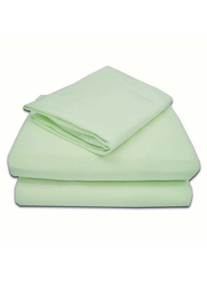 American Baby Company American Baby Company 100% Natural Cotton Jersey Knit Toddler Sheet Set, Celery, Soft Breathable, for Boys and Girls - Image 1