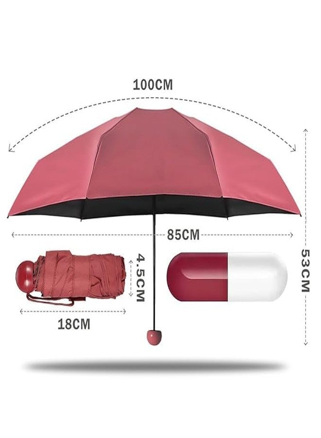 STORE77 Mini Travel Umbrellas for Rain, Portable Capsule Outdoor Fits in Pocket or Purse Lightweight Small Folding Backpack Umbrella for Rain 1 pcs - Image 2