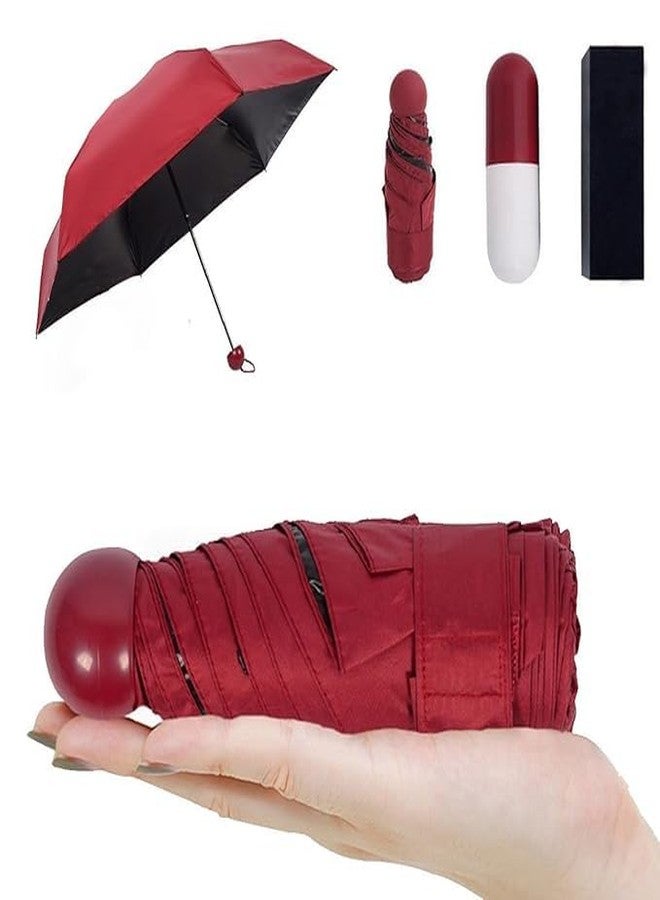 STORE77 Mini Travel Umbrellas for Rain, Portable Capsule Outdoor Fits in Pocket or Purse Lightweight Small Folding Backpack Umbrella for Rain 1 pcs - Image 3