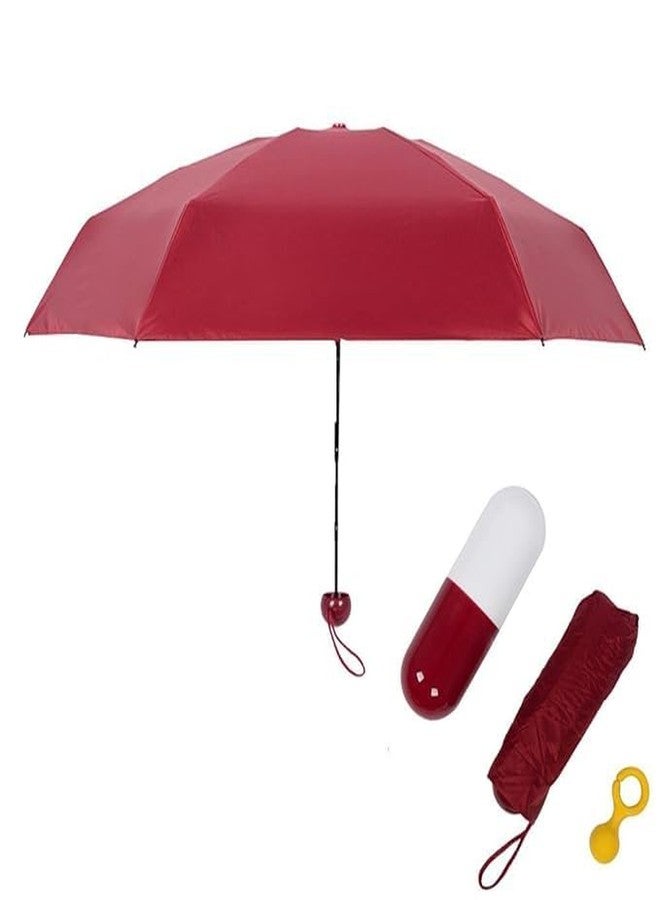 STORE77 Mini Travel Umbrellas for Rain, Portable Capsule Outdoor Fits in Pocket or Purse Lightweight Small Folding Backpack Umbrella for Rain 1 pcs - Image 1
