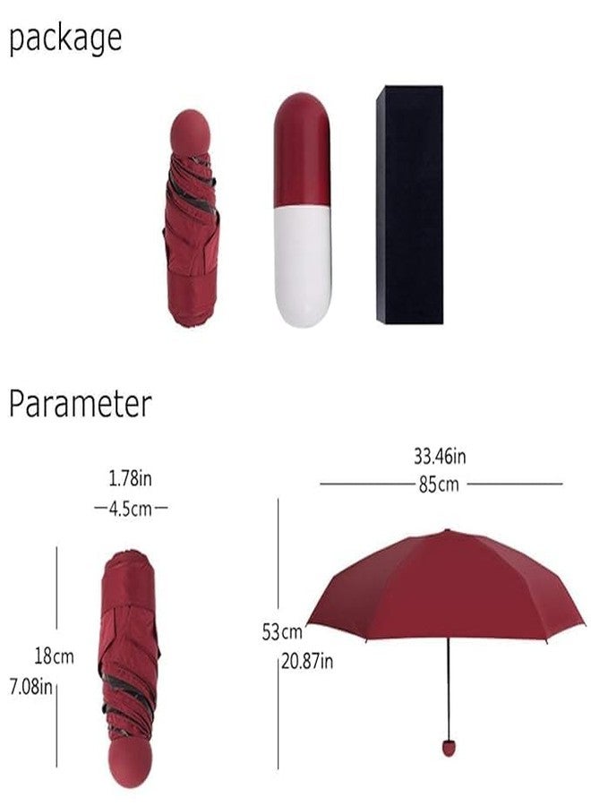 STORE77 Mini Travel Umbrellas for Rain, Portable Capsule Outdoor Fits in Pocket or Purse Lightweight Small Folding Backpack Umbrella for Rain 1 pcs - Image 5