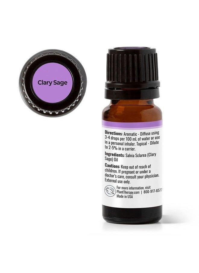 Plant Therapy Clary Sage Essential Oil 100% Pure, Undiluted, Natural Aromatherapy, Therapeutic Grade 10 mL (1/3 oz)  - Image 5