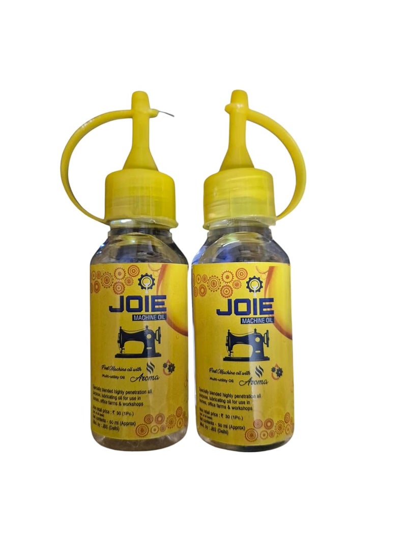 Generic Jain Button Joie Machine Oil for Sewing Machines MultiPurpose Lubricant for Singer Usha Brother Pack Of 2pcs 50ml in one bottle  - Image 3