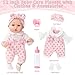 DOTVOSY 12 Girl Baby Doll Playset with Accessories and Clothes in Gift Box for Little Girls12 Inch Small Realistic Baby Dolls Pacifier Bottle Pretend Baby Care Toy Set for Child Toddler 3 Gift Collection - Image 4