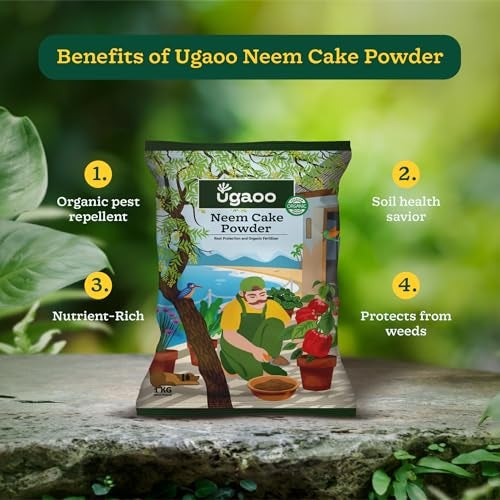 Ugaoo Neem Cake Powder for Plants 1 Kg - Organic Fertilizer & Pest Repellent - Image 4