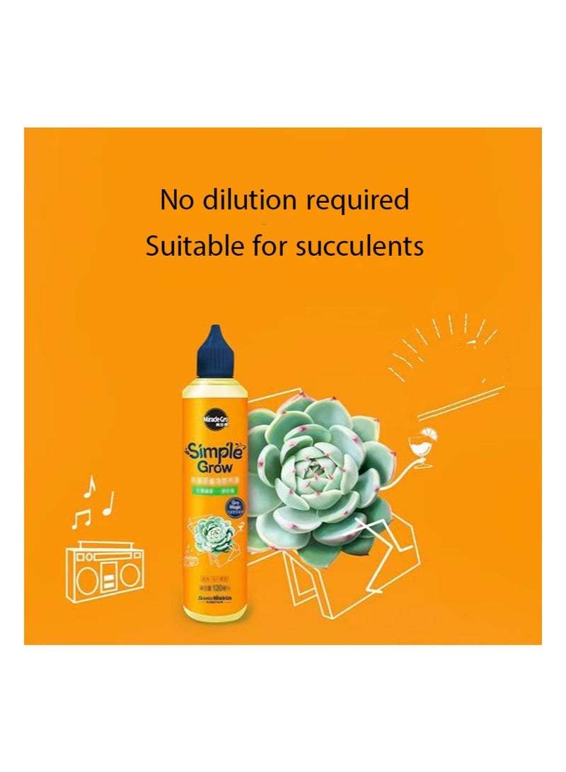 Miracle-Gro 120 Simple Grow Diluted Plant Nutrient Solution，Suitable for cacti and succulents, nutrient promoter and growth promoter - Image 2