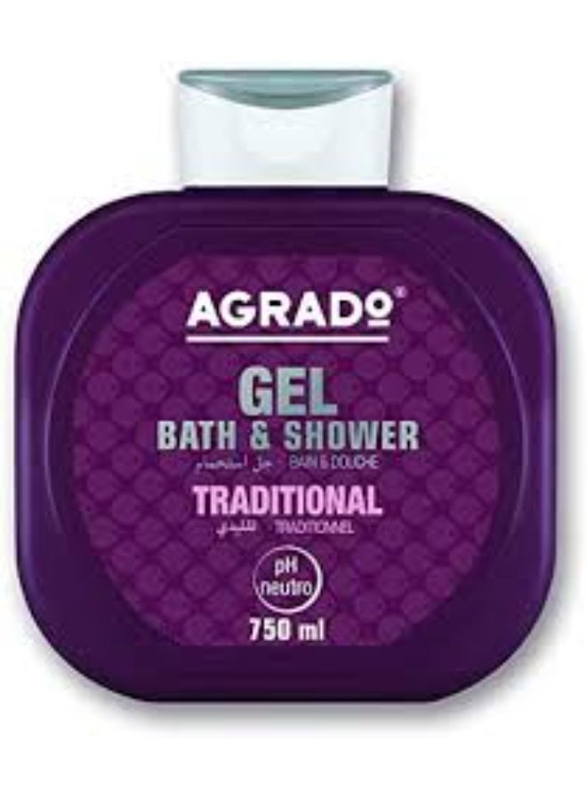 Agrado Traditional Bath And Shower Gel 750 ml
