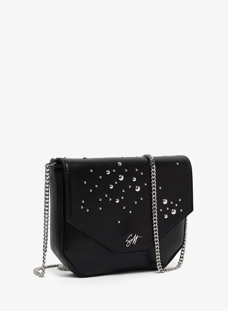 Bsandryp Embellished Flap Shoulder Bag