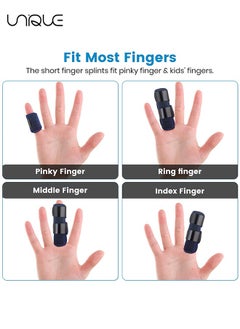 Unique Finger Splint, Set of 2 Trigger Finger Brace with 10 Nylon Sleeves for Finger Pain Relief and Sport Injuries, Swelling Tendon Release Relieving Finger Stiffness and Sprained Knuckles  - Image 4