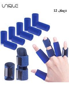 Unique Finger Splint, Set of 2 Trigger Finger Brace with 10 Nylon Sleeves for Finger Pain Relief and Sport Injuries, Swelling Tendon Release Relieving Finger Stiffness and Sprained Knuckles  - Image 1