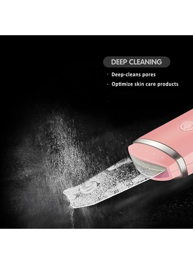 GUGUG Skin Scrubber Face Spatula - Skin Spatula Blackhead Remover Pore Cleaner with 4 Modes, Skin Care Tools-Pink - Image 2