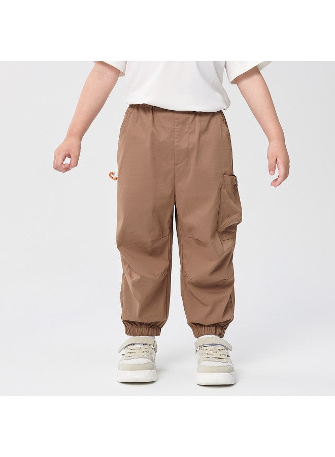 Balabala Cool & Breathable Comfort Kids' Boys' Cargo Pants - Loose Fit Paratrooper Style 2025 Summer New Anti-mosquito Trousers - Image 5