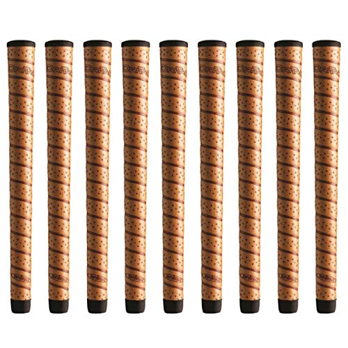 Winn Dritac Wrap Midsize (+1/16") Copper - 9 Piece Golf Grip Bundle - Image 3