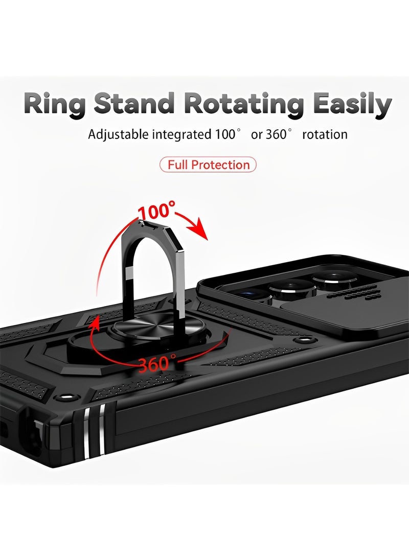 REOCLE - Samsung Galaxy S23 Ultra Case with Camera Cover & Drop Protection & Snug Touch & Slim Protective Hard Back Soft Edge Phone Case for Galaxy S23 Ultra Case - Image 1