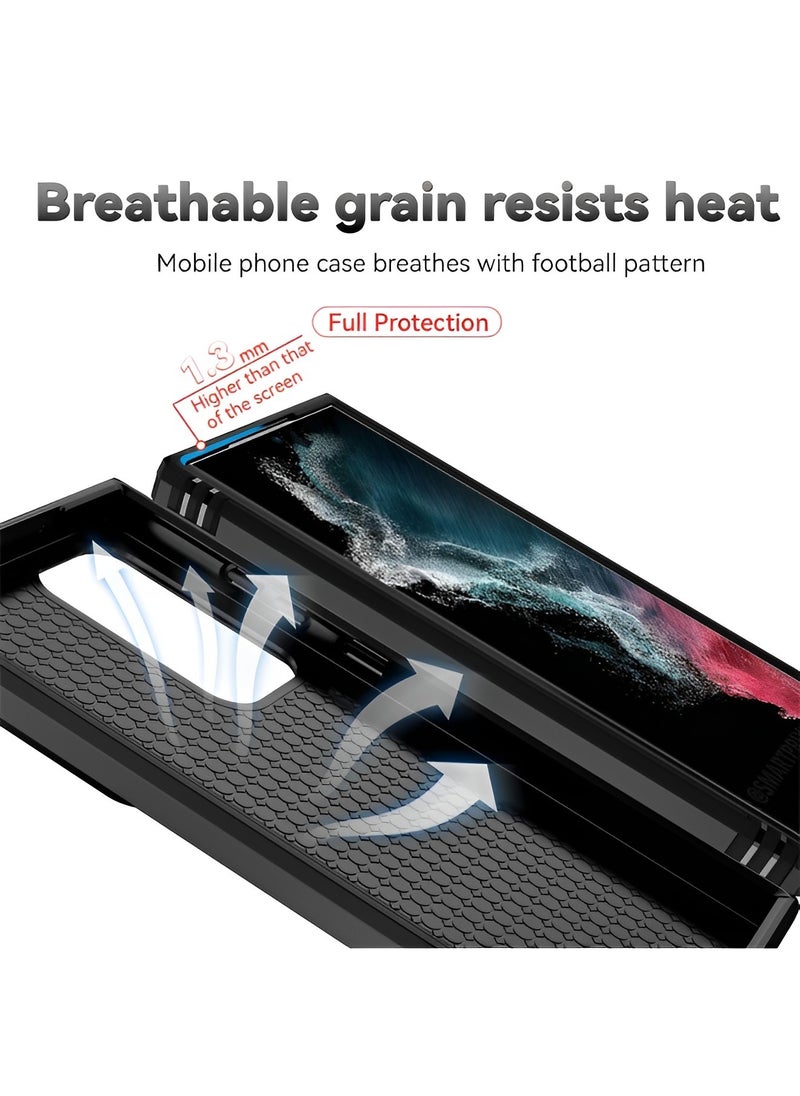 REOCLE - Samsung Galaxy S23 Ultra Case with Camera Cover & Drop Protection & Snug Touch & Slim Protective Hard Back Soft Edge Phone Case for Galaxy S23 Ultra Case - Image 1