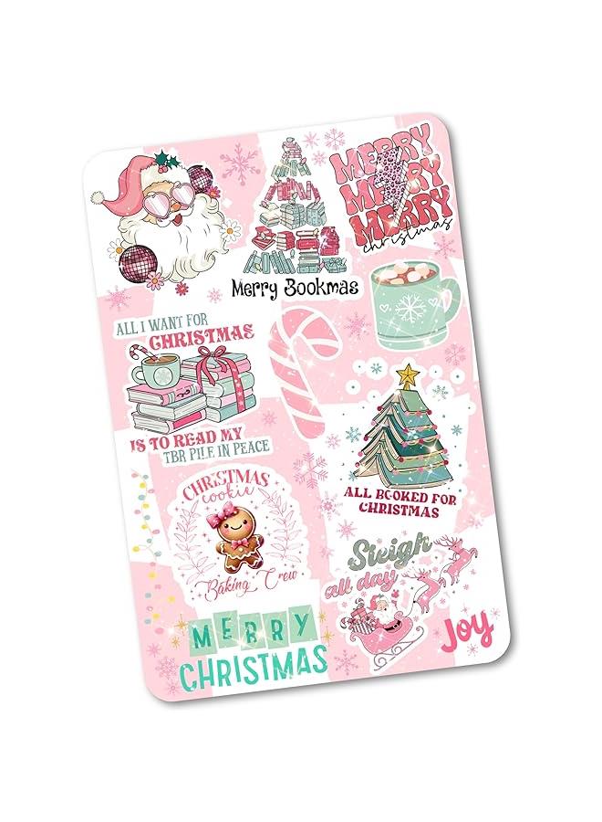 Arabest Clear Back Cover Insert for Kindle | Bookish Kindle Case Decor | Pink  Kindle Insert for Clear Case | Booktok Holiday Stickers | Book Gifts for Women (Kindle Basic 6)