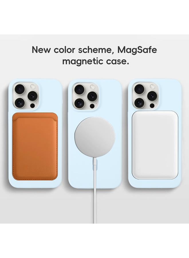 اس-توب جراب لهاتف iPhone 13 Pro Max مصنوع من السيليكون السائل بلون نقي مع غطاء MagSafe - Image 5