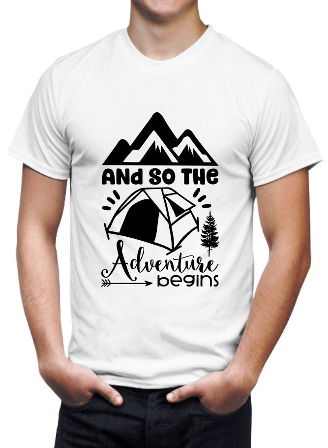 LOUD UNIVERSE Men’s T Shirt Printed Adventure Quote