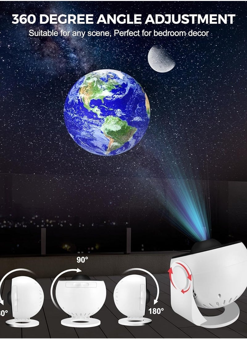 Toshionics 12-in-1 Planetarium Galaxy Star Projector, Night Light Lamp for Kids Bedroom, Rotating Galaxy Projector with 12 Film Discs 4K Ultra HD Image Large Projection Area LED Lights 360° Rotating Home Bedroom Bedside Lamp Decor Star Ceiling Projector Perfect Gift for Birthday and Special Occasions  - Image 3