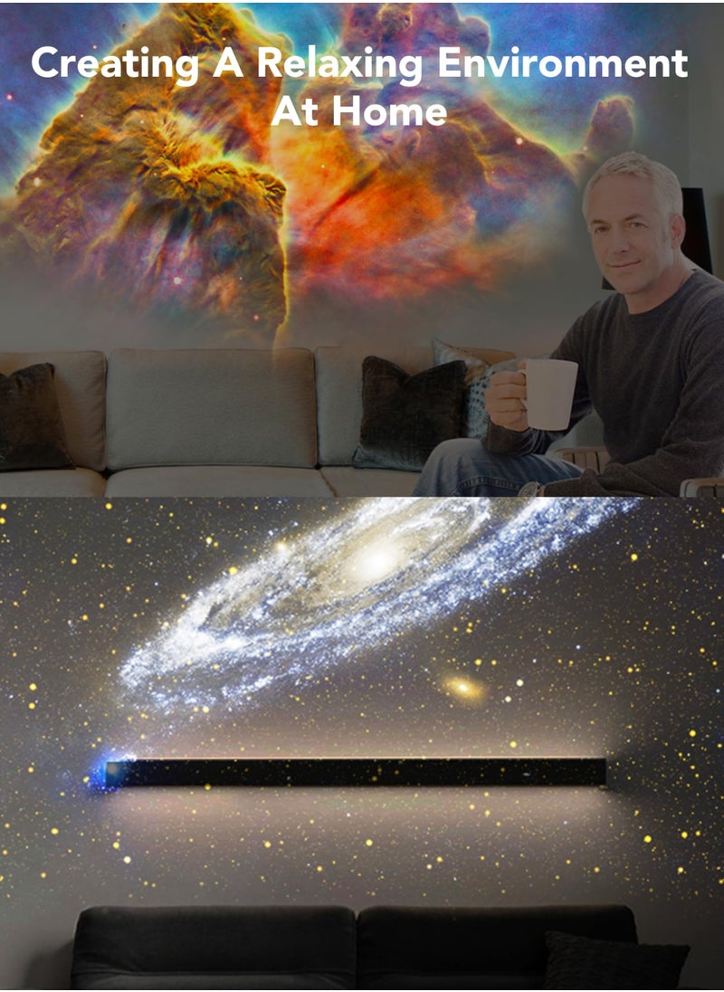 Toshionics 12-in-1 Planetarium Galaxy Star Projector, Night Light Lamp for Kids Bedroom, Rotating Galaxy Projector with 12 Film Discs 4K Ultra HD Image Large Projection Area LED Lights 360° Rotating Home Bedroom Bedside Lamp Decor Star Ceiling Projector Perfect Gift for Birthday and Special Occasions  - Image 4