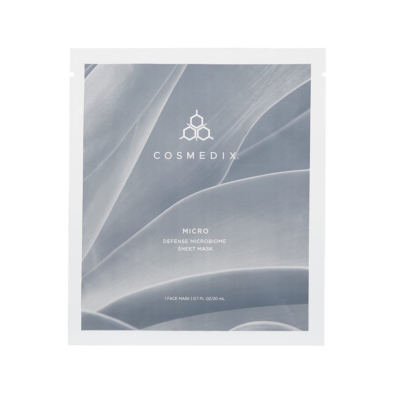 COSMEDIX Micro Defense Microbiome Peel-Off Sheet Mask, Hydrates & Quenches Dry Skin, Soothing & Redness Reducing, Cruelty & Gluten Free, Set of 5 - Image 3