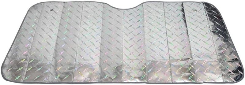 TOTMOX Universal Car Windscreen Sun Shade - Heat Reflective UV Shield with Suction Cups - Image 1