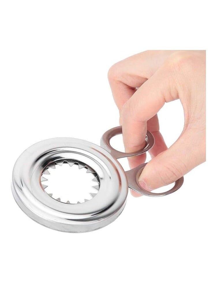 قاطعة البيض، قطعة علوية لتكسير البيض، أداة تقطيع البيض المسلوق من الفولاذ المقاوم للصدأ، قطاعة بيض متعددة الوظائف، لجميع أنواع البيض المسلوق أو الخام - Image 2