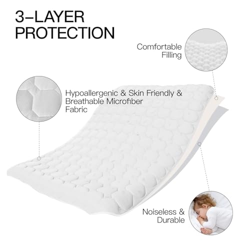 CHILLSUN Queen Mattress Pad Thick Quilted Mattress Topper, Air Mattress Cover, Super Soft Breathable and Noiseless Down Extra Thick Mattress Pad with Deep Pocket Fits up to 23 Inch Mattress - Image 2