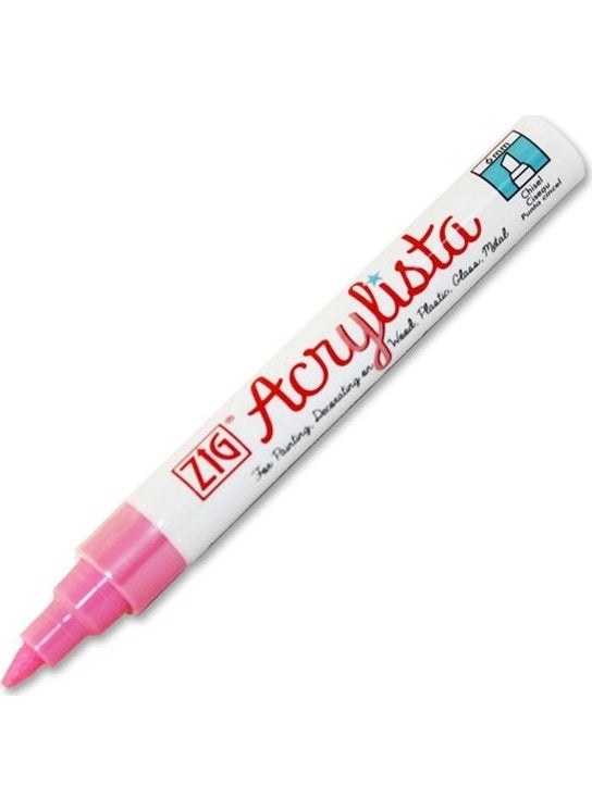 Zig Acrylista Marker Cut Tip Pac-50 025 Carnation 