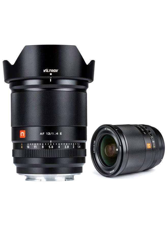 VILTROX 13mm F1.4 f/1.4 e Mount Lens, Super Wide Angle APS-C Prime Lens for Sony e Mount mirrorless Cameras ZV-E10 a600 a6600 a6100 a6000 a7 - Image 1