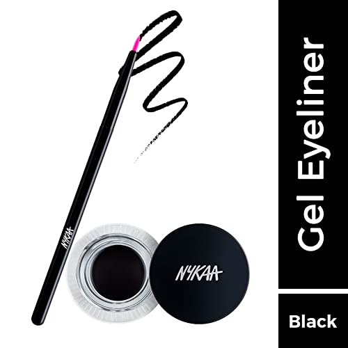 Nykaa Cosmetics Black Magic Gel Eyeliner Waterproof Makeup for Precise Application Enriched with Vitamin E for Eye Care Jet Black 1 pc - Image 3